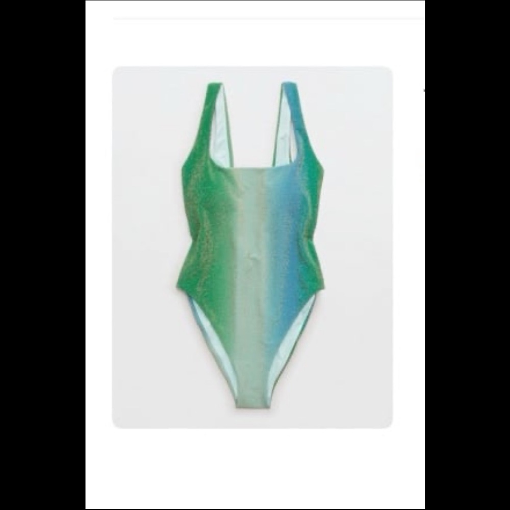 Aerie Kids Green and Blue Bodysuit